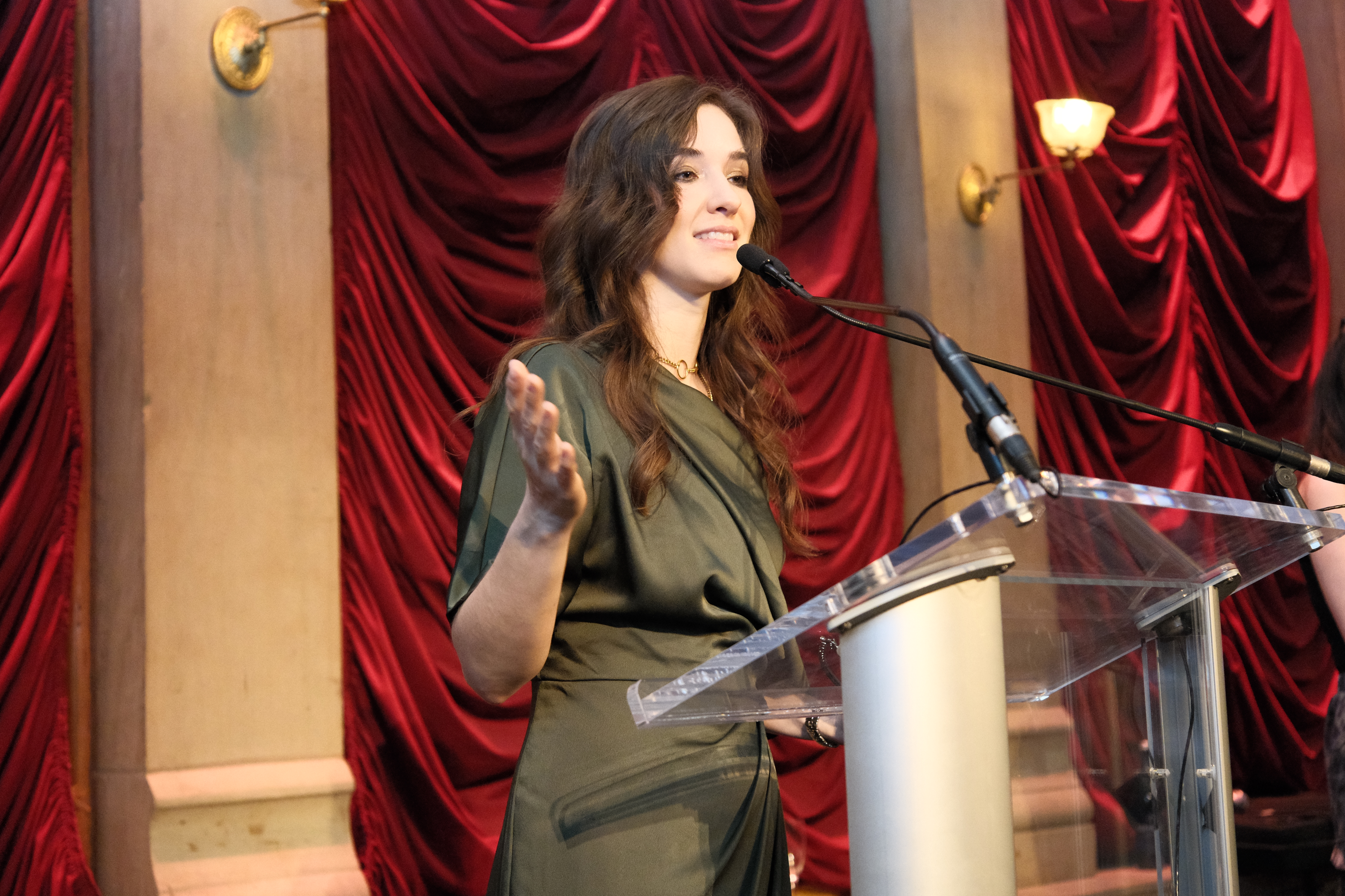 Micherre Fox speaking at an event